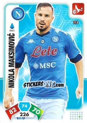 Sticker Nikola Maksimovic - Calciatori 2020-2021. Adrenalyn XL - Panini