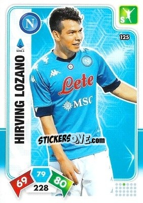 Sticker Hirving Lozano - Calciatori 2020-2021. Adrenalyn XL n. 125 - Panini
