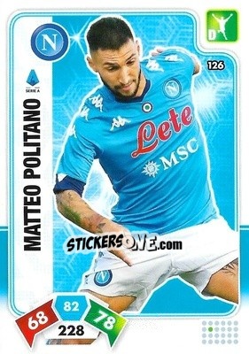 Sticker Matteo Politano - Calciatori 2020-2021. Adrenalyn XL n. 126 - Panini