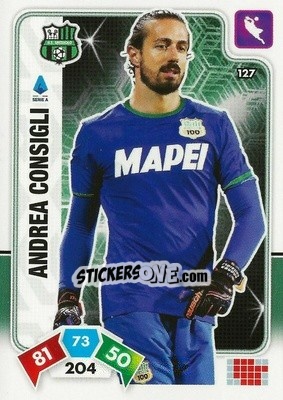 Figurina Andrea Consigli - Calciatori 2020-2021. Adrenalyn XL - Panini