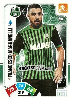 Cromo Francesco Magnanelli - Calciatori 2020-2021. Adrenalyn XL - Panini