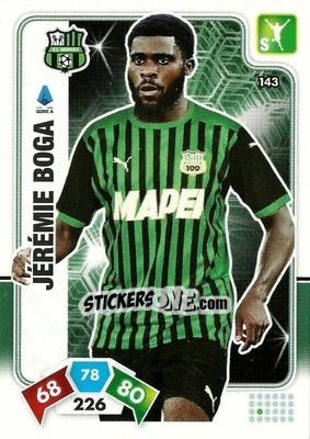 Figurina Jérémie Boga - Calciatori 2020-2021. Adrenalyn XL - Panini