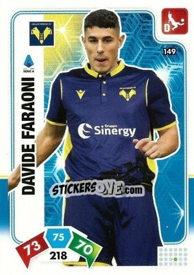 Sticker Davide Faraoni - Calciatori 2020-2021. Adrenalyn XL n. 149 - Panini
