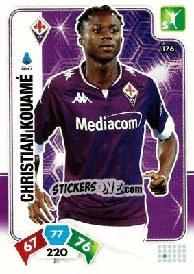 Figurina Christian Kouamé - Calciatori 2020-2021. Adrenalyn XL - Panini