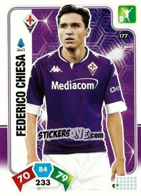 Sticker Federico Chiesa - Calciatori 2020-2021. Adrenalyn XL n. 177 - Panini