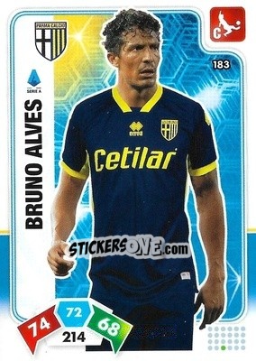 Sticker Bruno Alves - Calciatori 2020-2021. Adrenalyn XL n. 183 - Panini