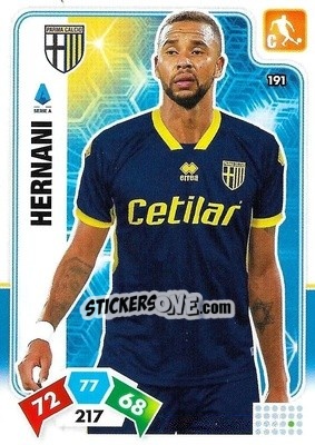 Figurina Hernani - Calciatori 2020-2021. Adrenalyn XL - Panini