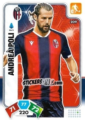 Figurina Andrea Poli - Calciatori 2020-2021. Adrenalyn XL - Panini