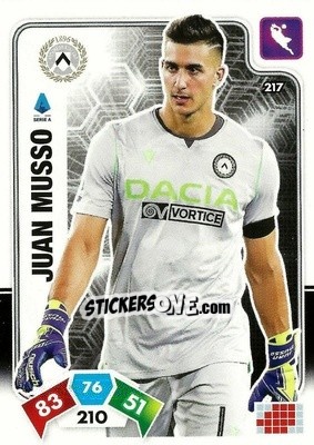 Sticker Juan Musso - Calciatori 2020-2021. Adrenalyn XL - Panini