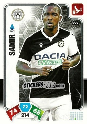 Sticker Samir - Calciatori 2020-2021. Adrenalyn XL n. 222 - Panini