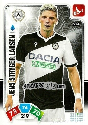 Sticker Jens Stryger Larsen - Calciatori 2020-2021. Adrenalyn XL n. 224 - Panini