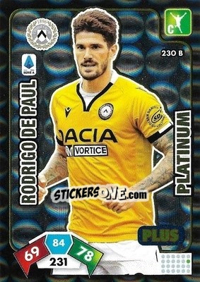 Sticker Rodrigo de Paul - Calciatori 2020-2021. Adrenalyn XL n. 230B - Panini
