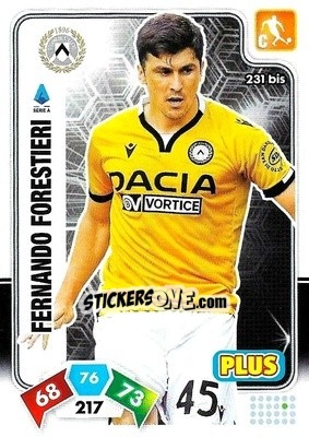 Figurina Fernando Forestieri - Calciatori 2020-2021. Adrenalyn XL - Panini