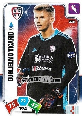 Sticker Guglielmo Vicario - Calciatori 2020-2021. Adrenalyn XL - Panini