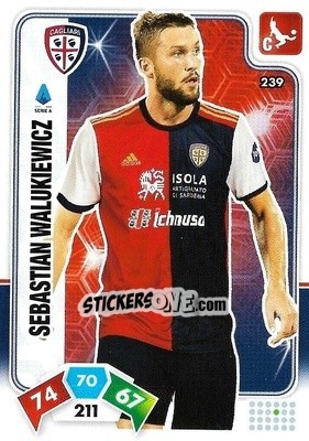 Sticker Sebastian Walukiewicz - Calciatori 2020-2021. Adrenalyn XL n. 239 - Panini