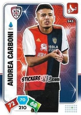 Figurina Andrea Carboni - Calciatori 2020-2021. Adrenalyn XL - Panini