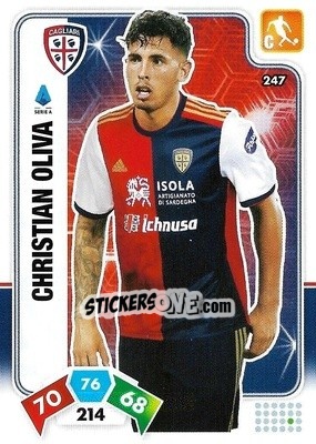 Figurina Christian Oliva - Calciatori 2020-2021. Adrenalyn XL - Panini