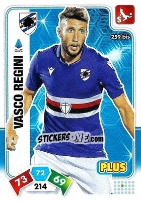 Figurina Vasco Regini - Calciatori 2020-2021. Adrenalyn XL - Panini