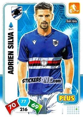 Sticker Adrien Silva - Calciatori 2020-2021. Adrenalyn XL n. 261bis - Panini