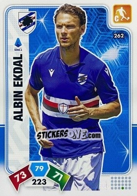 Sticker Albin Ekdal - Calciatori 2020-2021. Adrenalyn XL n. 262 - Panini