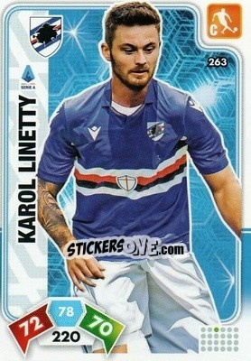 Sticker Karol Linetty - Calciatori 2020-2021. Adrenalyn XL - Panini