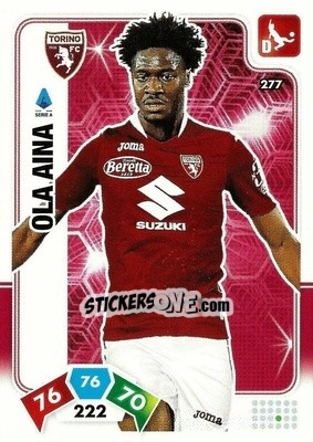 Sticker Ola Aina - Calciatori 2020-2021. Adrenalyn XL - Panini