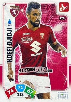 Figurina Koffi Djidji - Calciatori 2020-2021. Adrenalyn XL - Panini