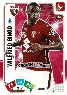 Sticker Wilfried Singo - Calciatori 2020-2021. Adrenalyn XL n. 279 - Panini