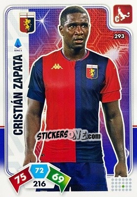 Sticker Cristián Zapata - Calciatori 2020-2021. Adrenalyn XL n. 293 - Panini