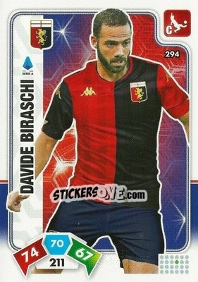 Cromo Davide Biraschi - Calciatori 2020-2021. Adrenalyn XL - Panini