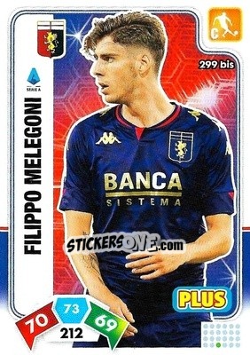 Figurina Filippo Melegoni - Calciatori 2020-2021. Adrenalyn XL - Panini