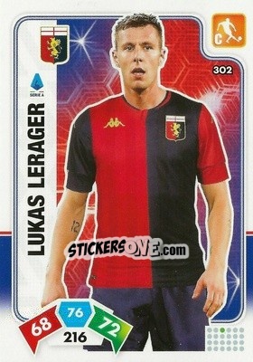 Sticker Lukas Lerager - Calciatori 2020-2021. Adrenalyn XL - Panini
