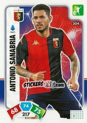 Sticker Antonio Sanabria - Calciatori 2020-2021. Adrenalyn XL n. 304 - Panini