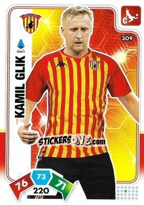 Sticker Kamil Glik - Calciatori 2020-2021. Adrenalyn XL n. 309 - Panini