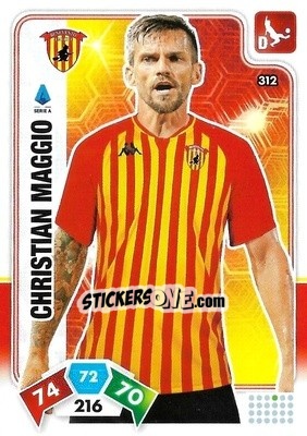 Sticker Christian Maggio - Calciatori 2020-2021. Adrenalyn XL - Panini