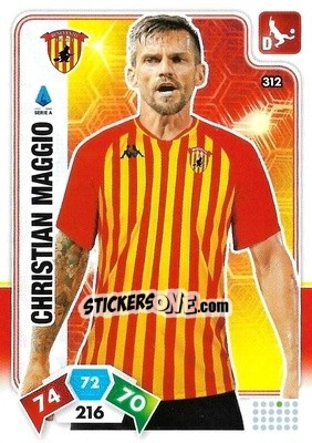 Figurina Christian Maggio - Calciatori 2020-2021. Adrenalyn XL - Panini