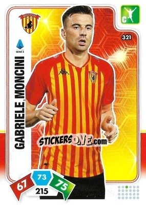 Figurina Gabriele Moncini - Calciatori 2020-2021. Adrenalyn XL - Panini