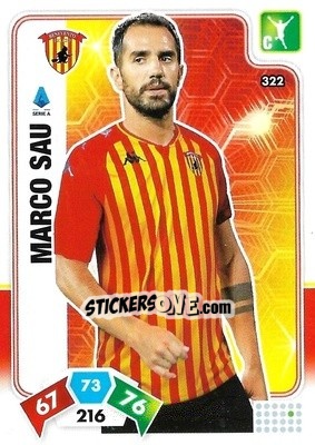 Cromo Marco Sau - Calciatori 2020-2021. Adrenalyn XL - Panini