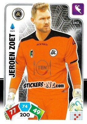Sticker Jeroen Zoet - Calciatori 2020-2021. Adrenalyn XL - Panini