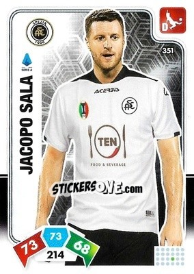 Figurina Jacopo Sala - Calciatori 2020-2021. Adrenalyn XL - Panini