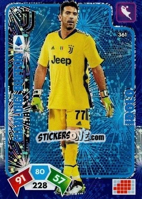 Sticker Gianluigi Buffon - Calciatori 2020-2021. Adrenalyn XL n. 361 - Panini