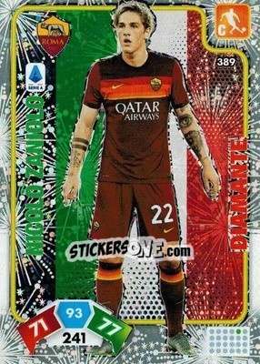 Sticker Nicolò Zaniolo - Calciatori 2020-2021. Adrenalyn XL n. 389 - Panini