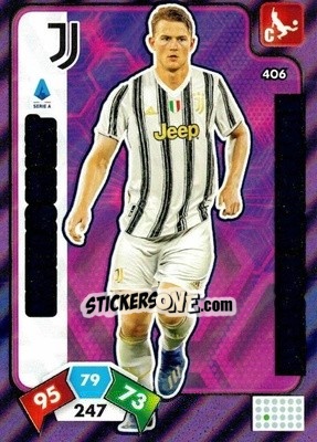 Sticker Matthijs de Ligt - Calciatori 2020-2021. Adrenalyn XL n. 406 - Panini