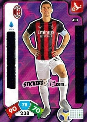Sticker Alessio Romagnoli - Calciatori 2020-2021. Adrenalyn XL n. 410 - Panini