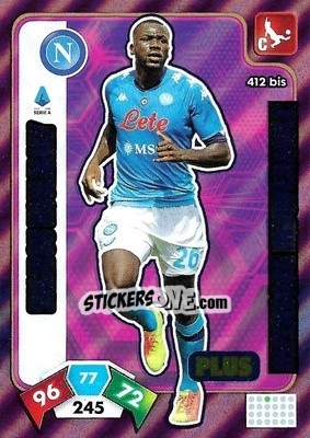Sticker Kalidou Koulibaly - Calciatori 2020-2021. Adrenalyn XL n. 412bis - Panini