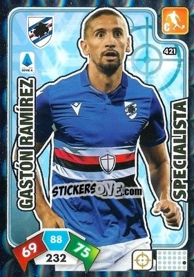 Sticker Gastón Ramírez - Calciatori 2020-2021. Adrenalyn XL n. 421 - Panini