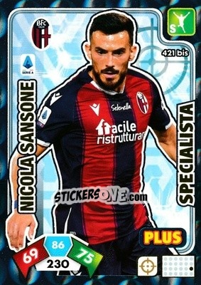 Sticker Nicola Sansone - Calciatori 2020-2021. Adrenalyn XL - Panini