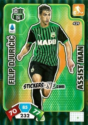 Sticker Filip Djuricic - Calciatori 2020-2021. Adrenalyn XL n. 429 - Panini