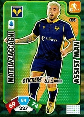 Sticker Mattia Zaccagni - Calciatori 2020-2021. Adrenalyn XL - Panini