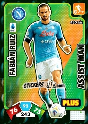 Sticker Fabián Ruiz - Calciatori 2020-2021. Adrenalyn XL n. 430bis - Panini